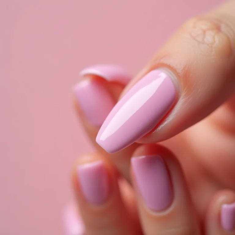 Esmaltes em tons pastel.