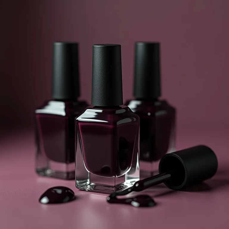 Esmaltes escuros recebendo cuidados extras.