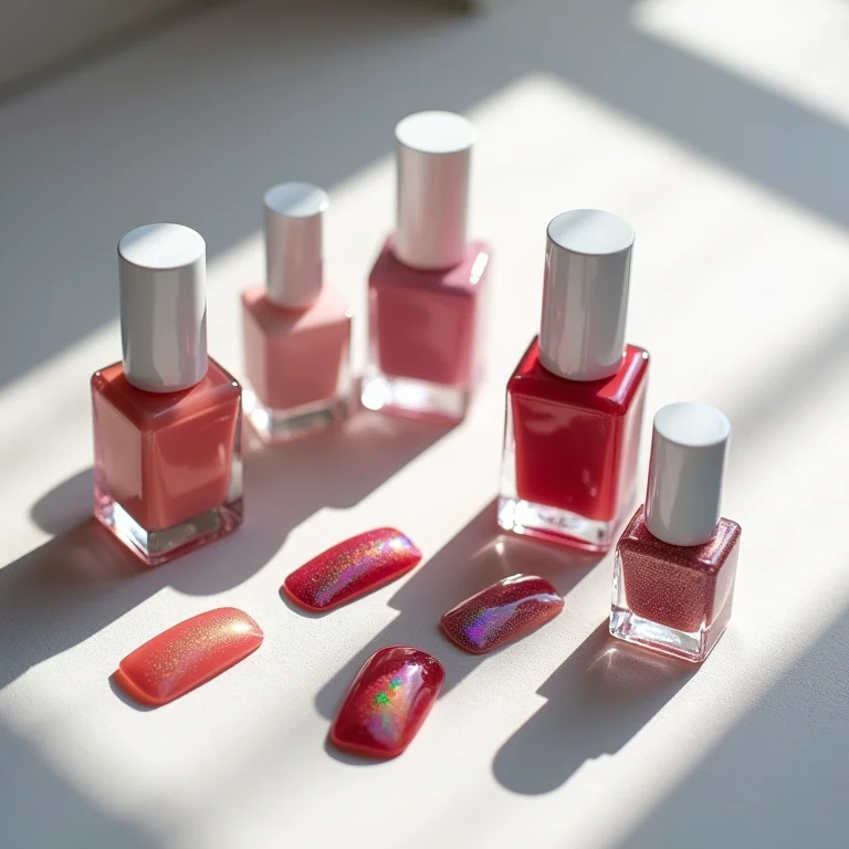 Esmaltes holográficos com brilho intenso