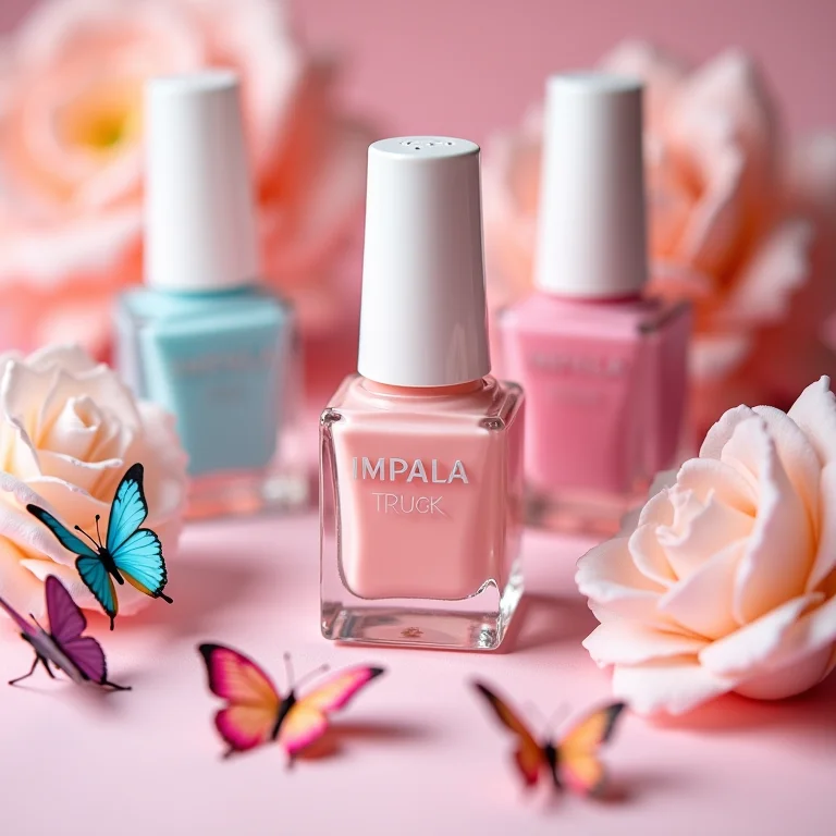 Esmaltes Impala para unhas com borboletas