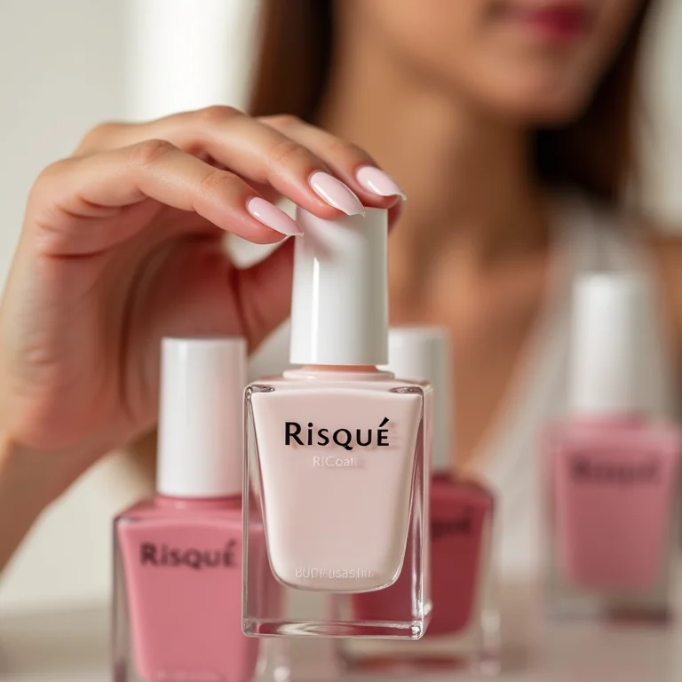 Esmaltes Risqué para francesinha com bolinhas.