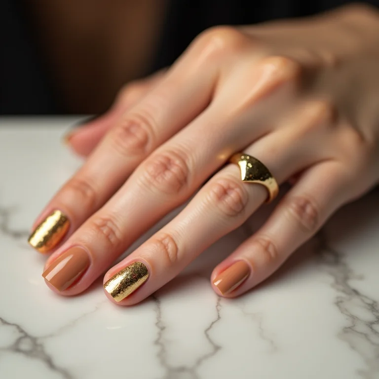 Filha única com detalhes em dourado