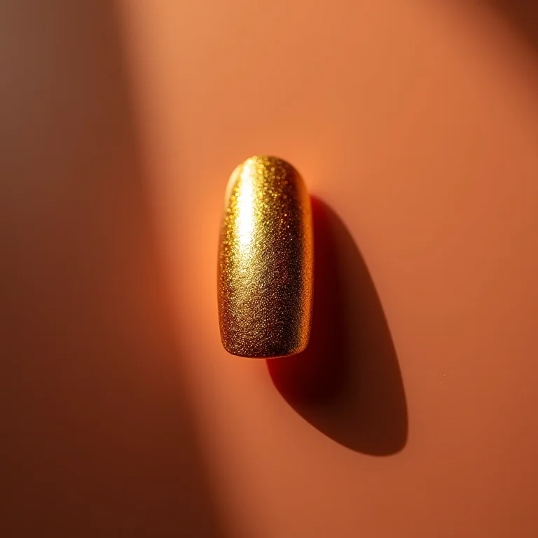 Filha única com folha de ouro