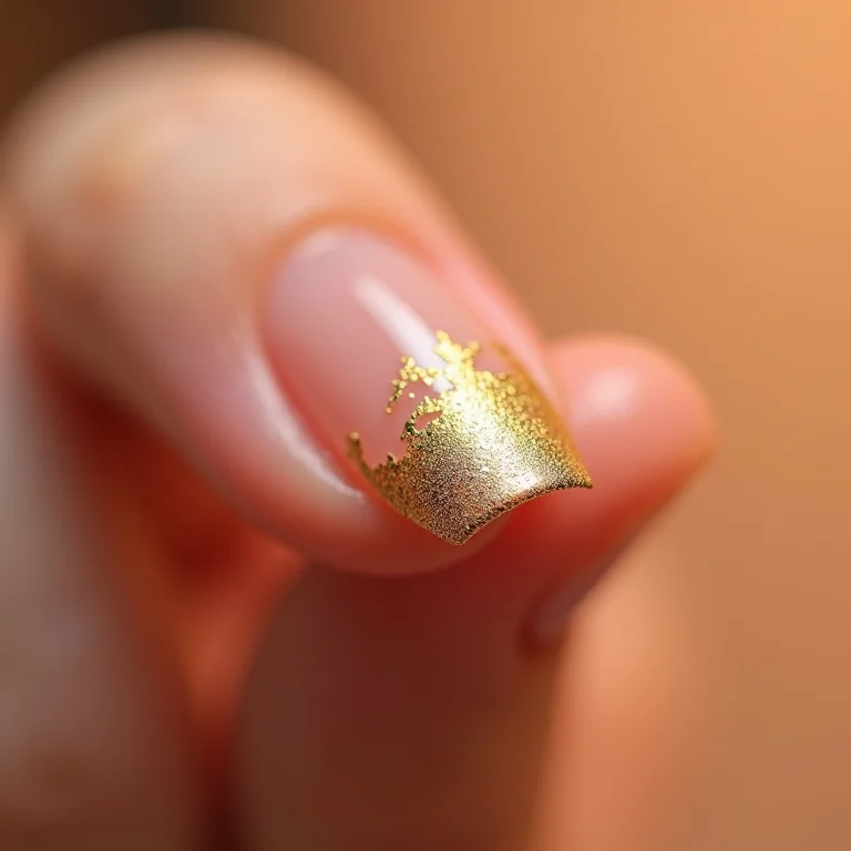 Filha única com folha de ouro