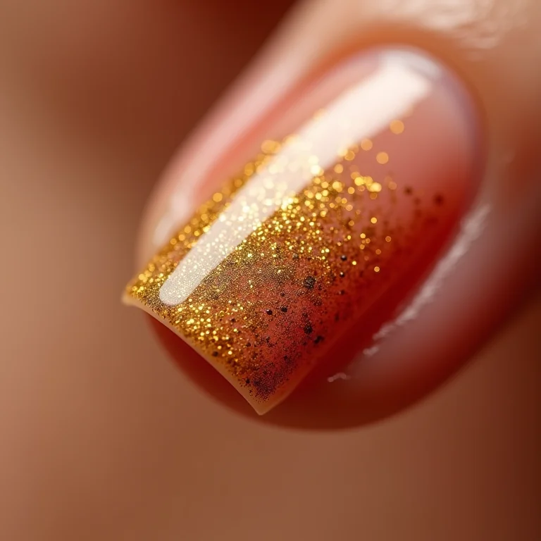 Filha única com glitter dourado