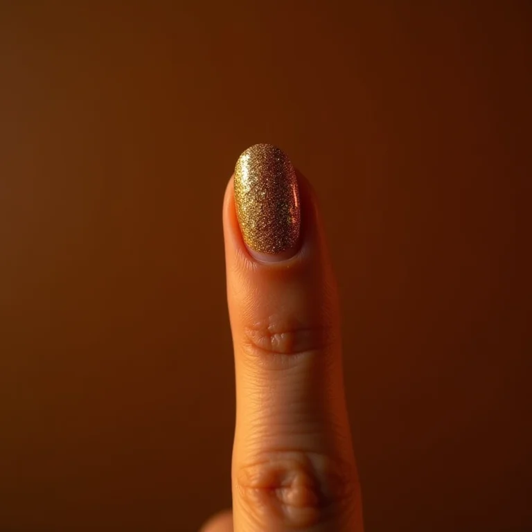 Filha única com glitter dourado