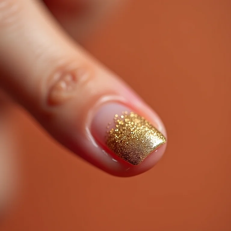 Filha única dourada com glitter