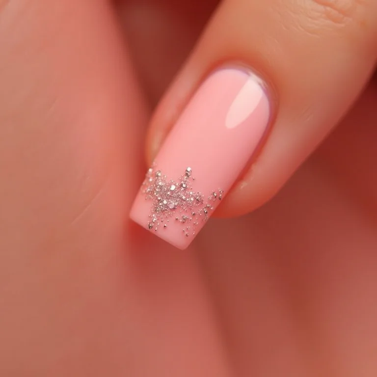 Filha única rosa com glitter