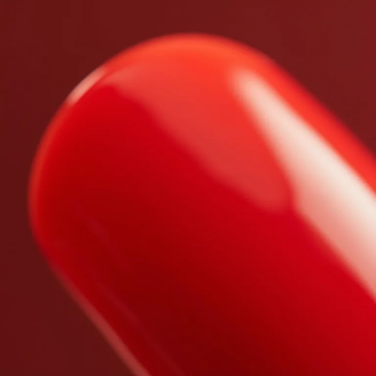 Filha única vermelha em mãos elegantes