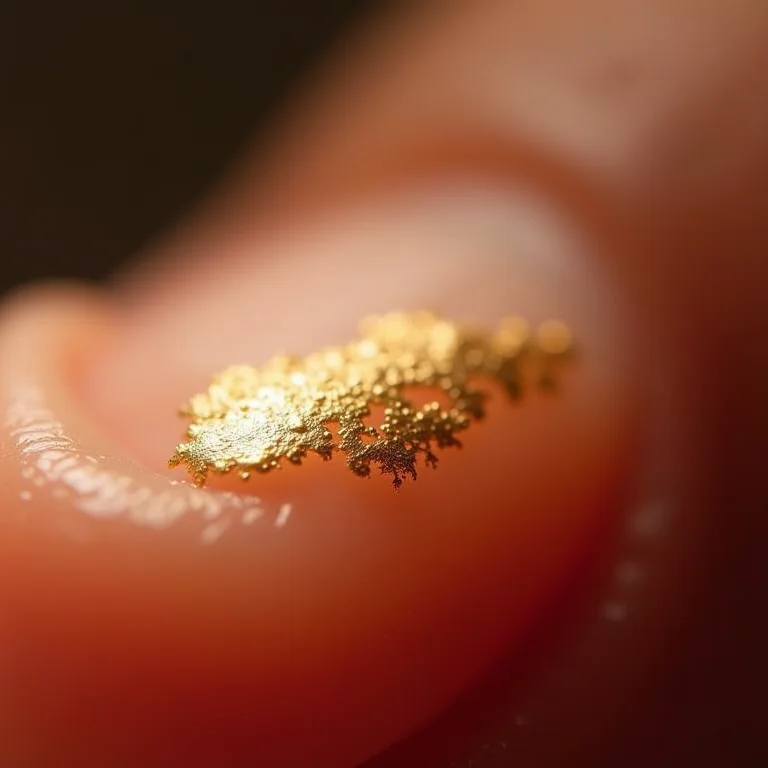 Folha de ouro não estraga a unha