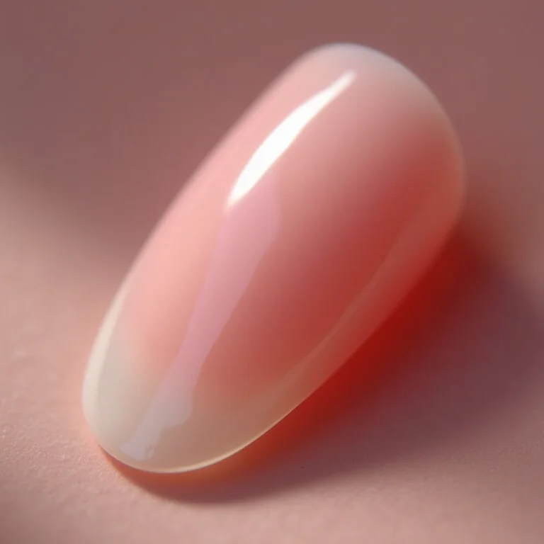 Formato elegante da unha bailarina em close-up