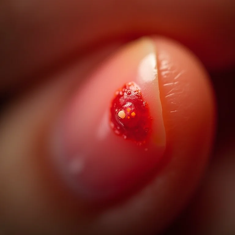 Fotografia macro extrema de unhas não saudáveis.