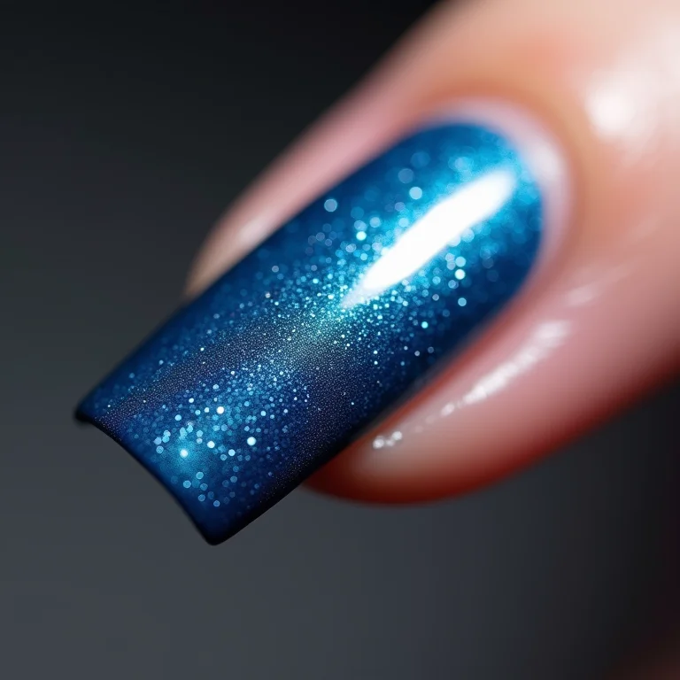 Francesinha azul metálico