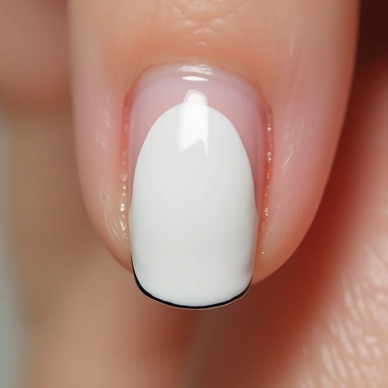 Francesinha branca com detalhes em preto