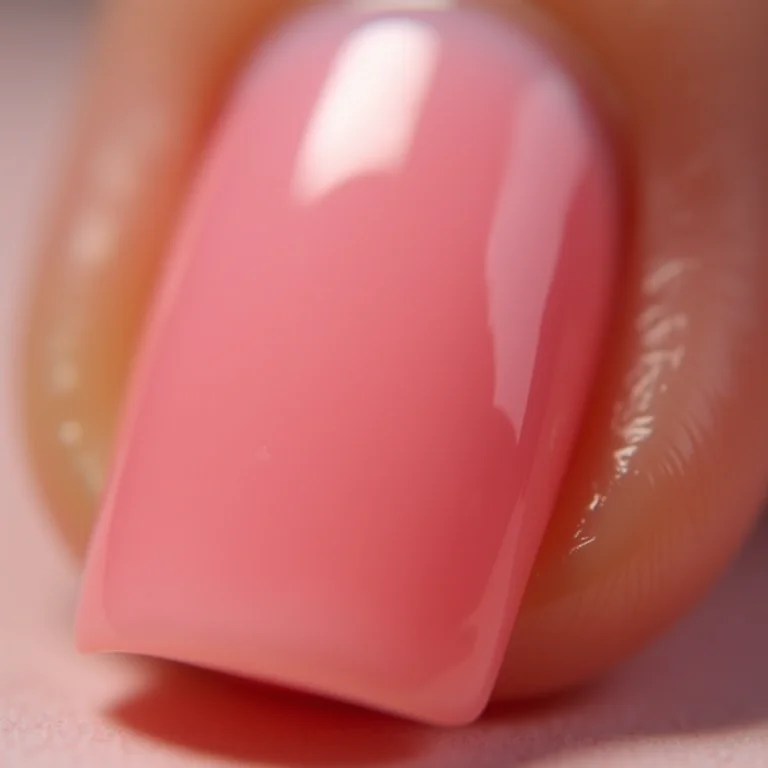 Francesinha clássica em unhas de gel clarinhas