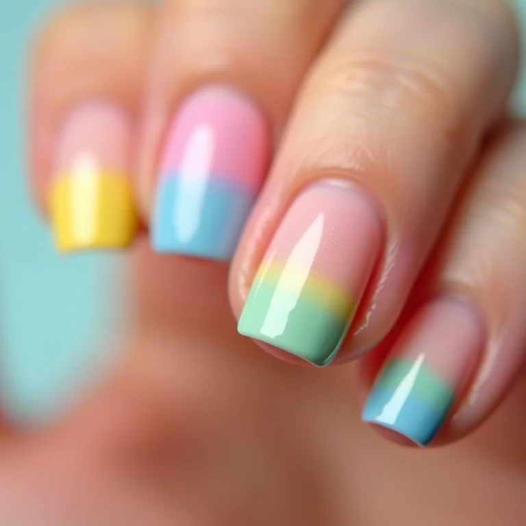 Francesinha colorida em tons pastel