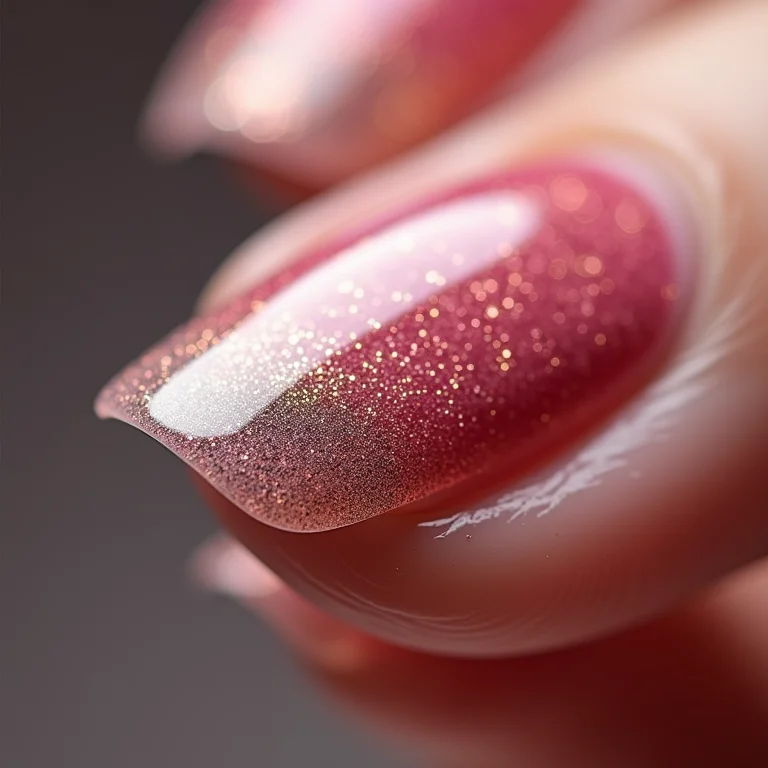 Francesinha com glitter glamourosa