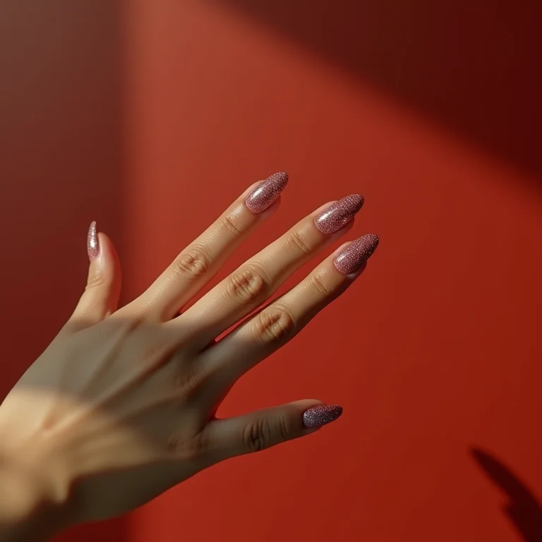 Francesinha com glitter prateado