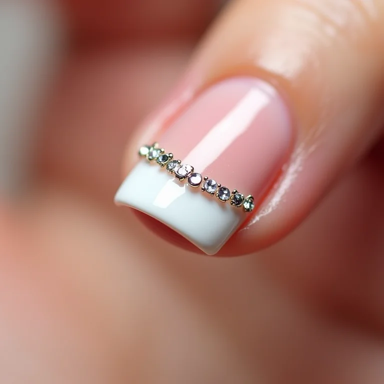 Francesinha com strass prata