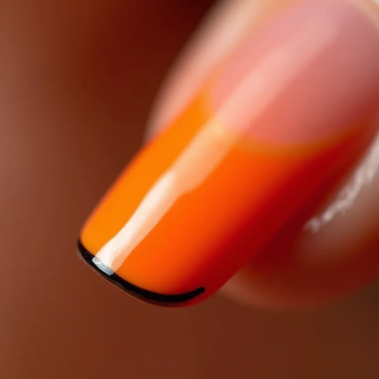 Francesinha laranja com detalhes pretos