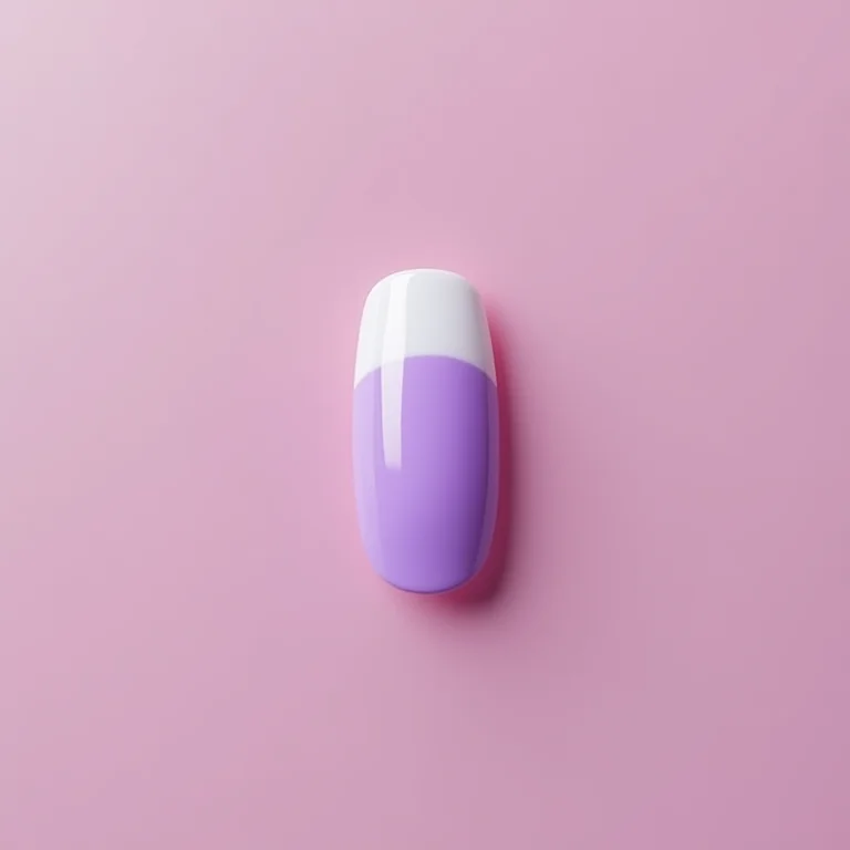 Francesinha lilás em close-up