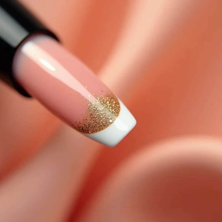 Francesinha repaginada com glitter dourado.