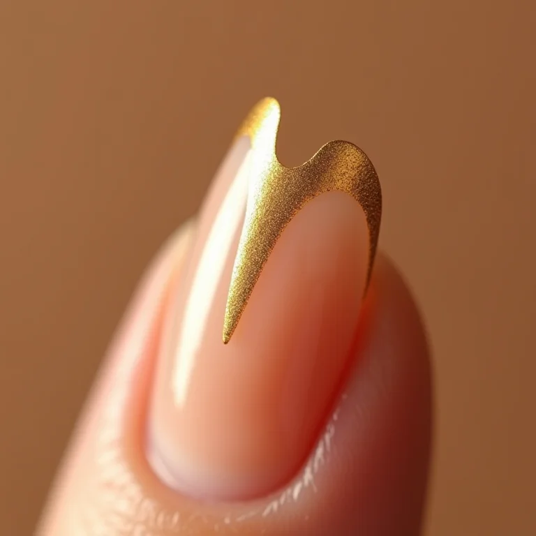 Francesinha repaginada com ponta dourada em V