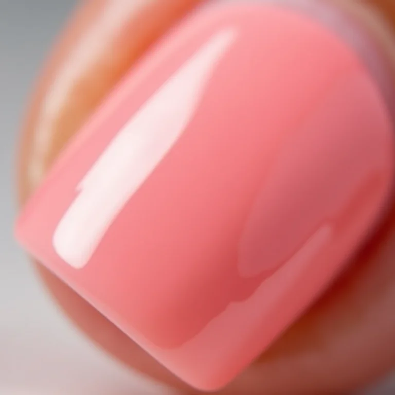 Francesinha rosa claro com linha do sorriso perfeita.