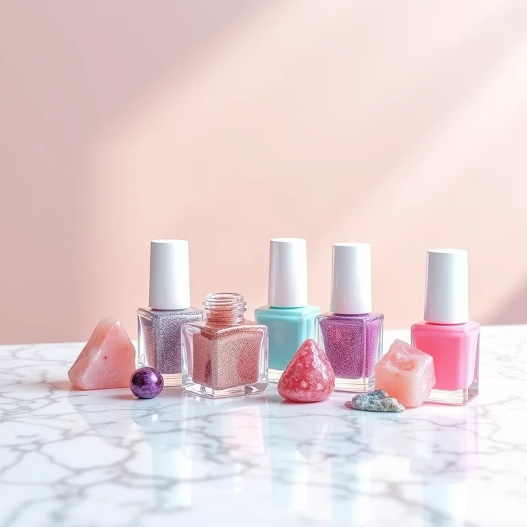 Glitter e pedras para unhas decoradas