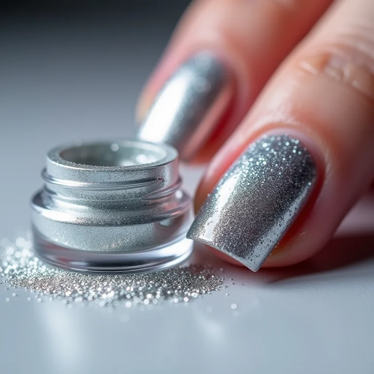 Glitter em pó solto para unhas