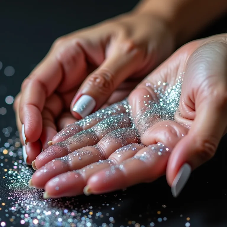 Glitter holográfico para unhas