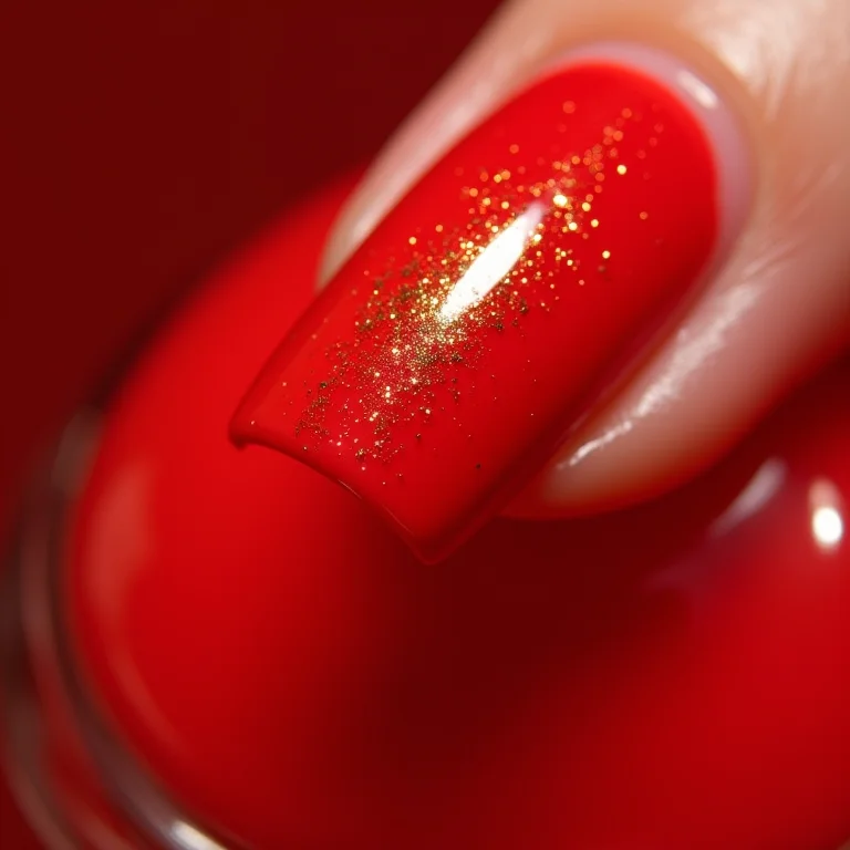 Guia prático para fazer unhas vermelhas com dourado em casa