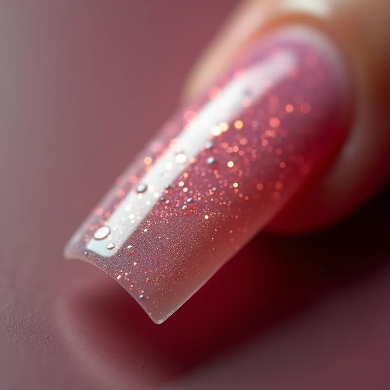 Imagem de unha decorada pixelizada e de baixa qualidade