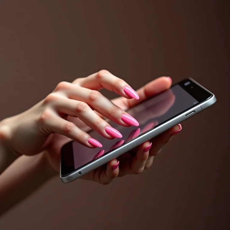 Inspirações de unhas stiletto rosa