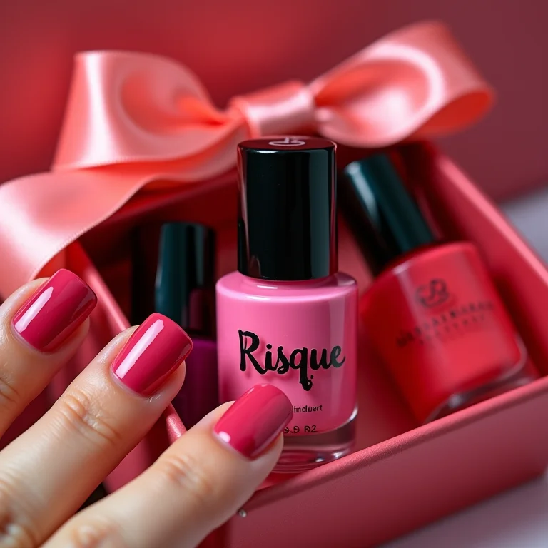 Kit de esmaltes Risqué em caixa de presente