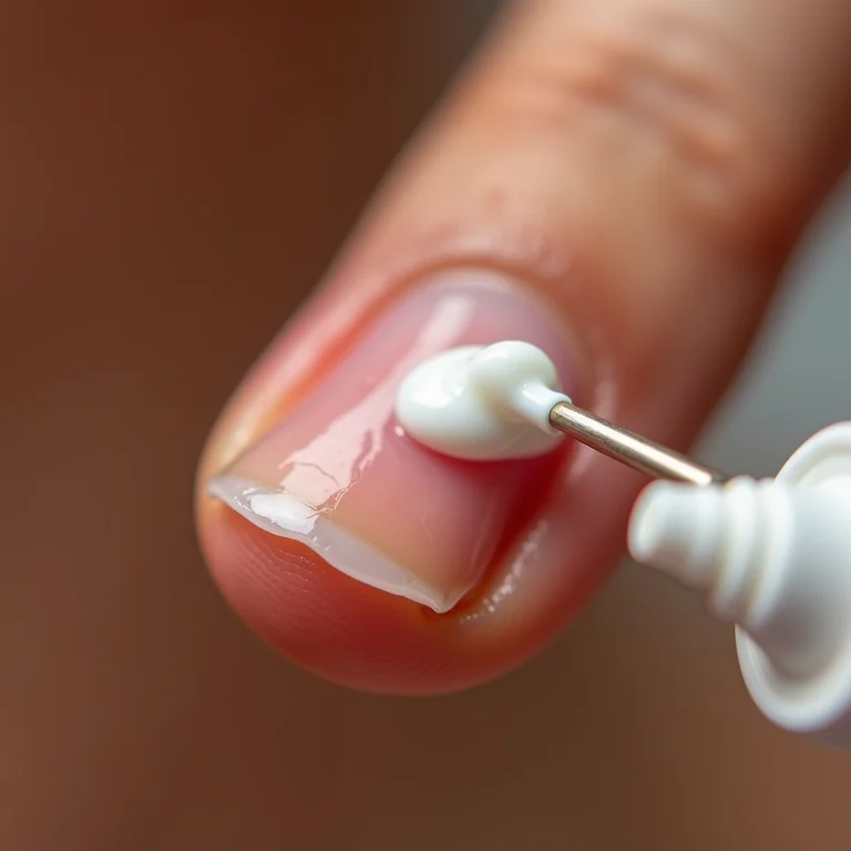 Limpeza de unhas manchadas com pasta de dente