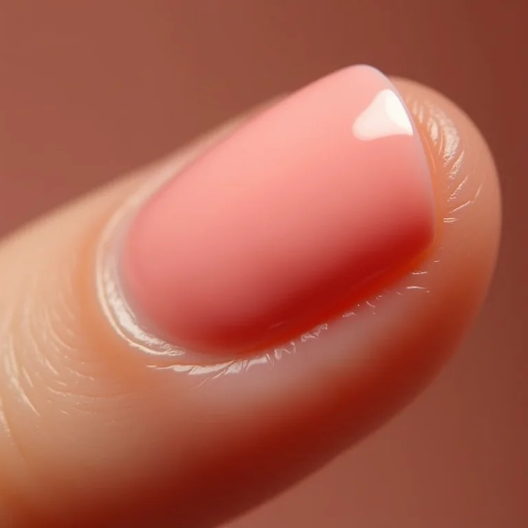 Mão bem cuidada com unhas saudáveis e cutículas hidratadas