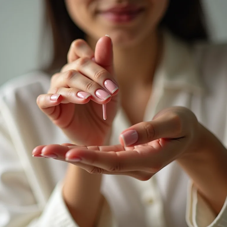 Mãos aplicando camadas finas de esmalte