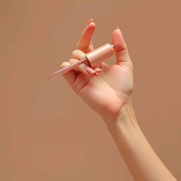 Mãos aplicando óleo de cutícula para unhas duradouras.