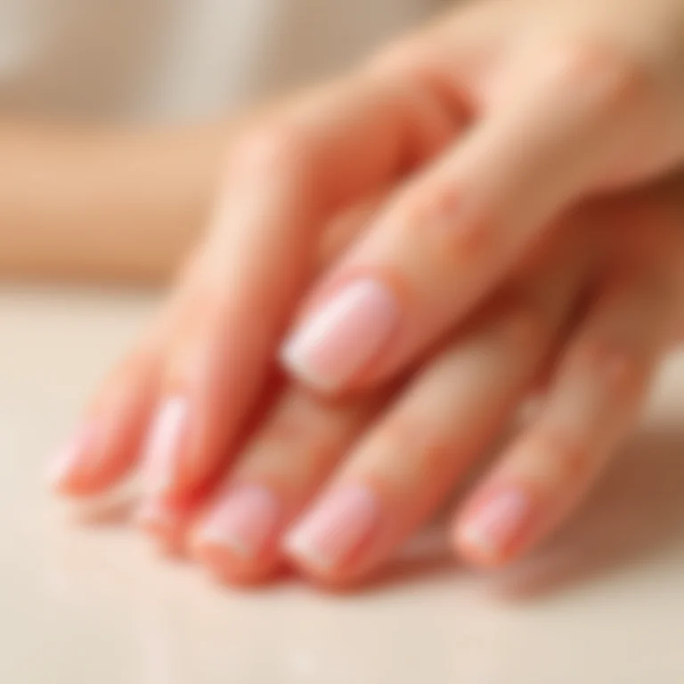 Mãos bem cuidadas com cutículas hidratadas.