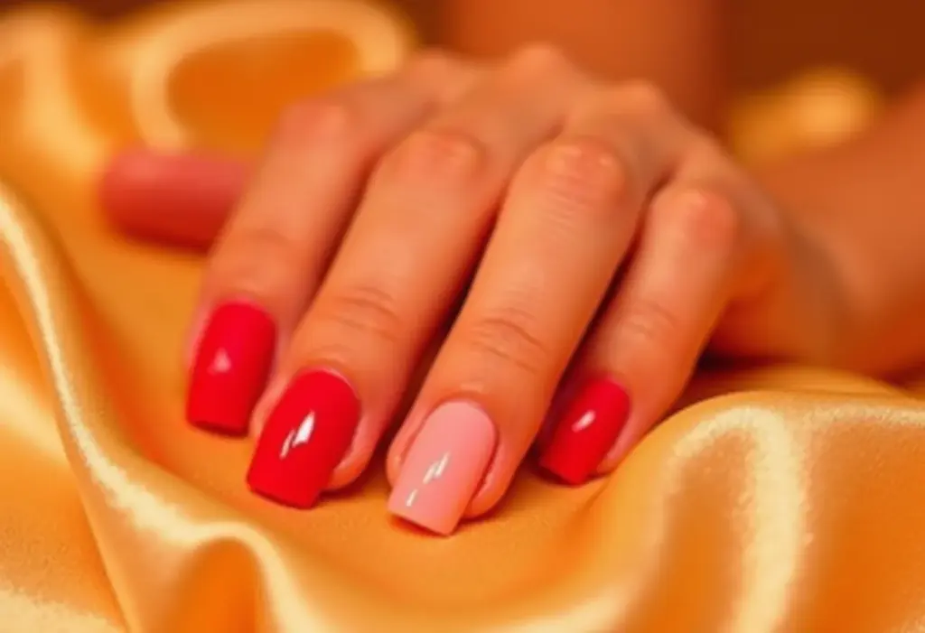 Sephora Esmaltes: os tons mais desejados da temporada! Mãos femininas com unhas pintadas em degradê de tons populares de esmaltes Sephora