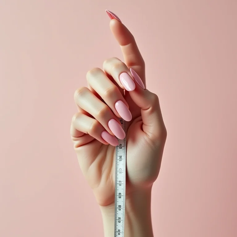 Medindo os dedos para unhas Stiletto