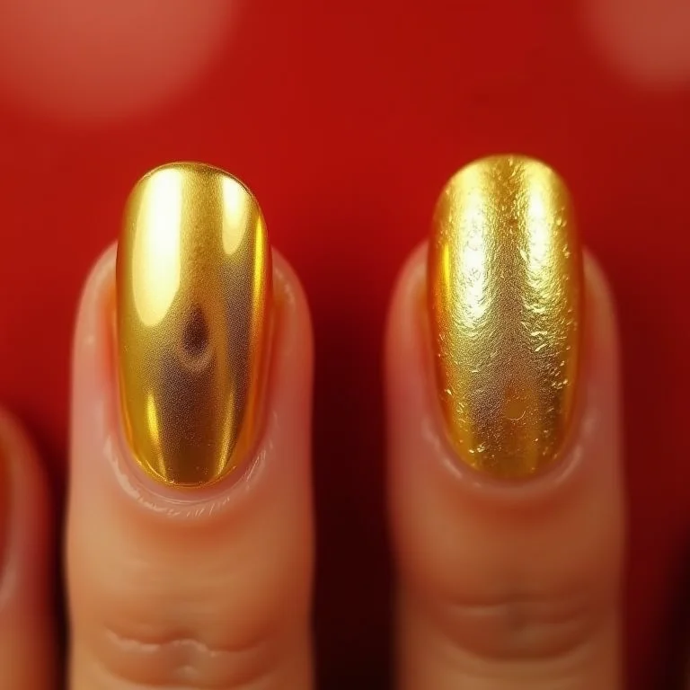 Melhor tipo de folha de ouro para unhas