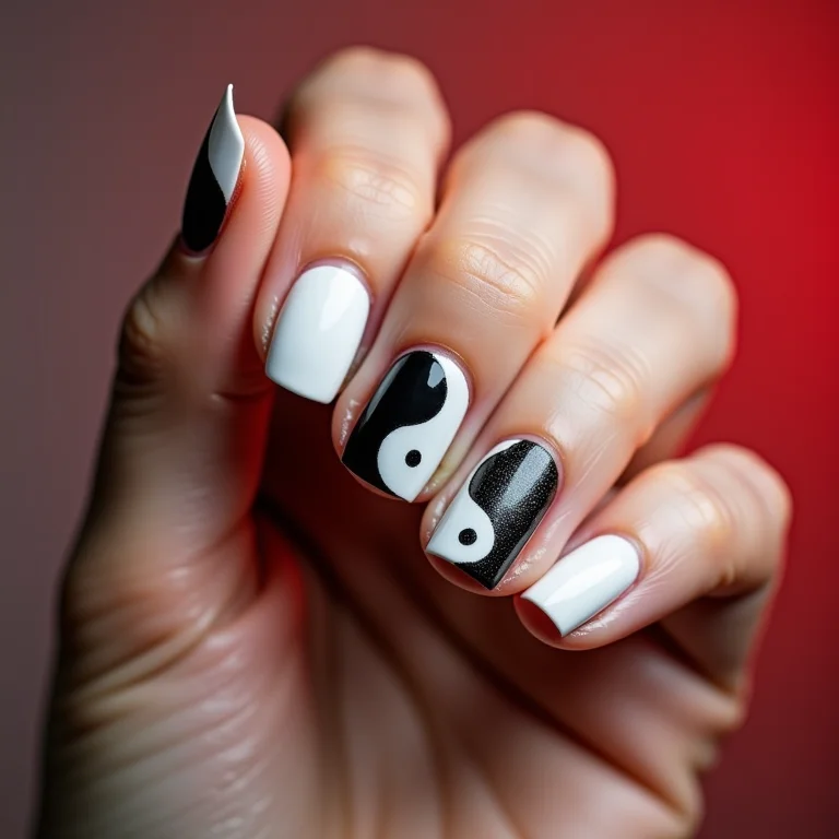 Melhores cores para unha Yin Yang