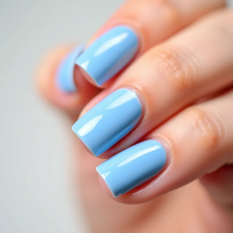 Melhores tons de azul para unhas curtas