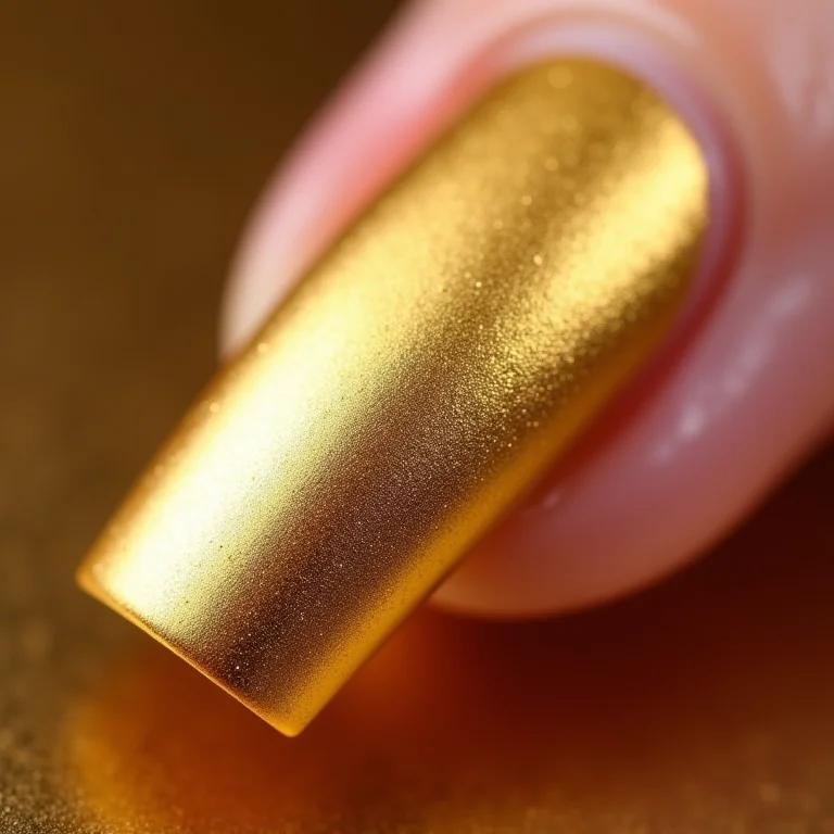 Mix de texturas douradas: fosco e brilhante