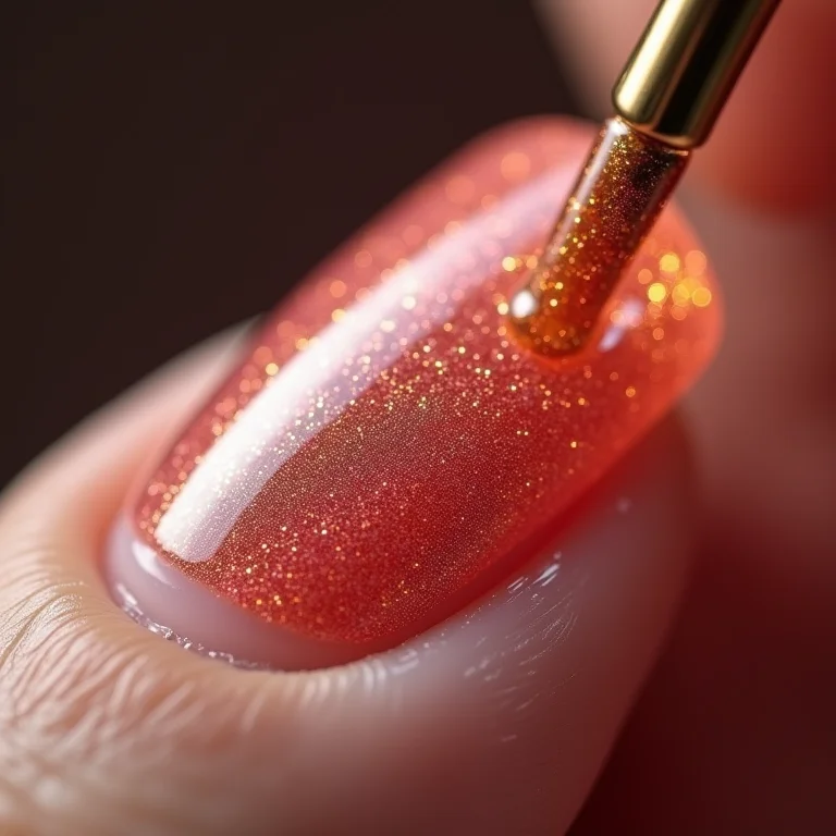 Passo a passo aplicação de gel com brilho