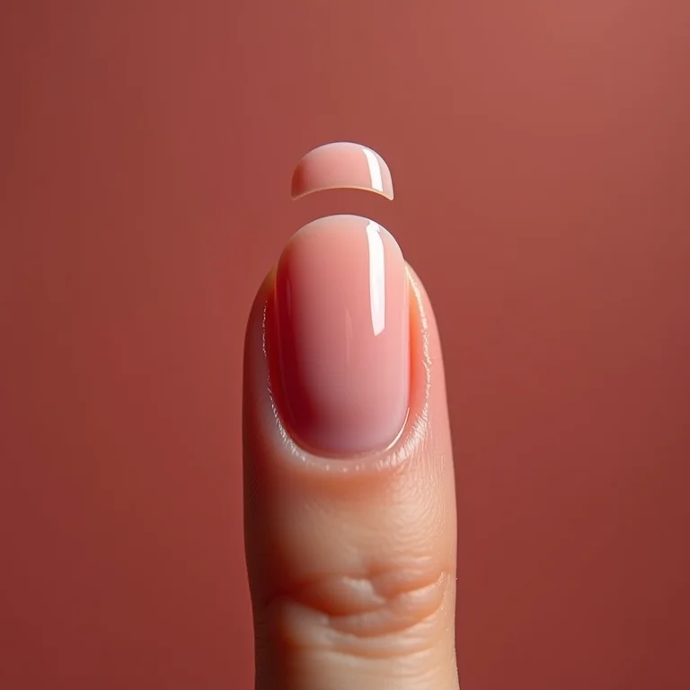 Passo a passo da aplicação de adesivo de unha.