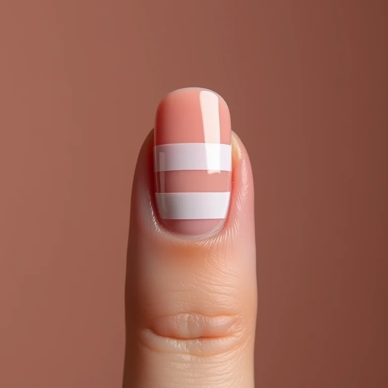 Passo a passo de unhas quadradas decoradas com fita adesiva