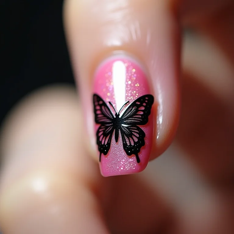 Passo a passo para unhas decoradas com borboletas